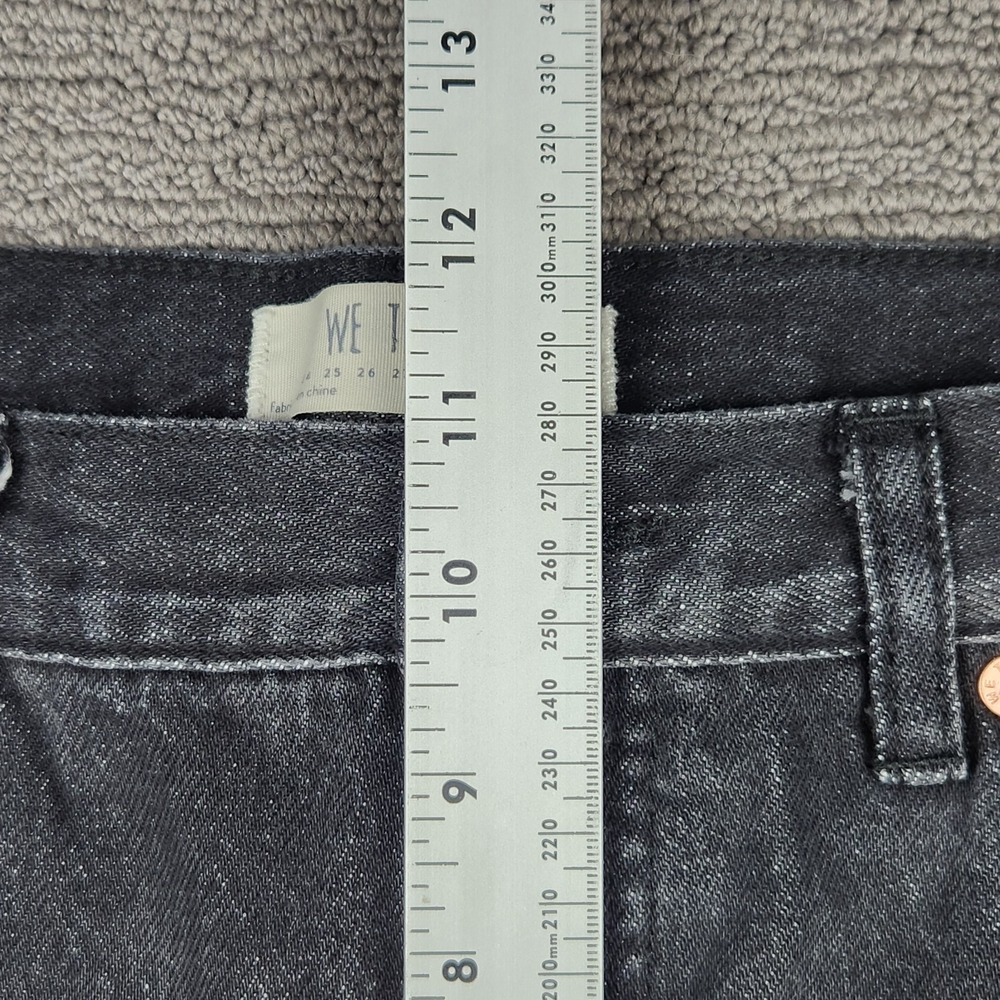 We The Free Relaxed And Destroyed Black Denim Skirt Womens Size 28 Free People - Picture 11 of 11